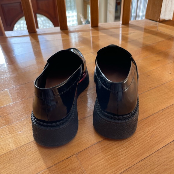 Via Spiga black chunky pointed toe loafers - Picture 4 of 9